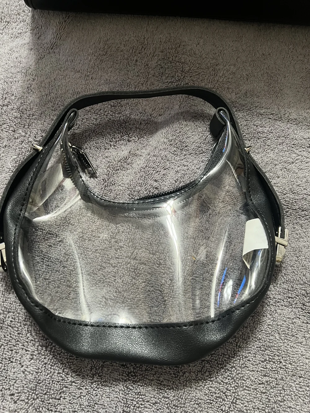 kate spade Black Leather and Clear Tote & Crossbody Bag Set
